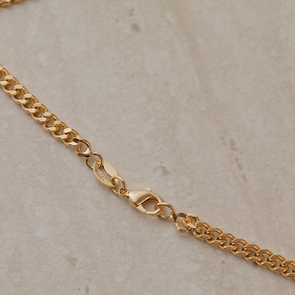 Tribeca Curb Necklace | 18k Gold Filled - Picture 6 of 7